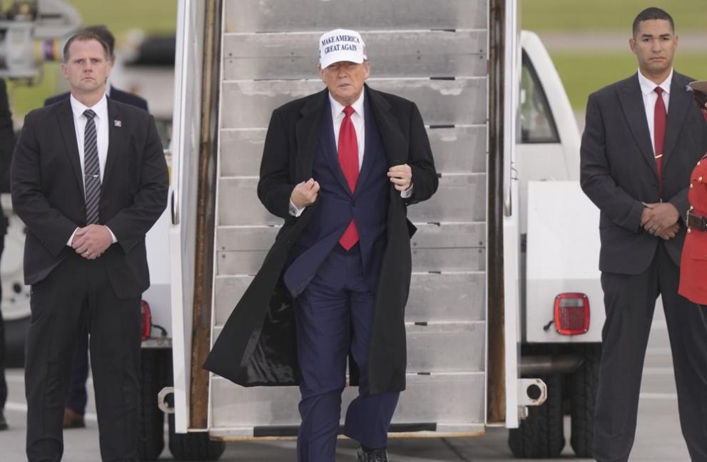 Президентът на САЩ Доналд Тръмп пристигна вчера вечерта в Канада