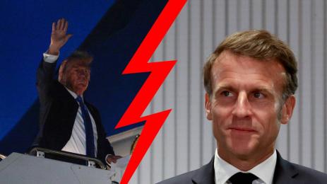 тръмп макрон