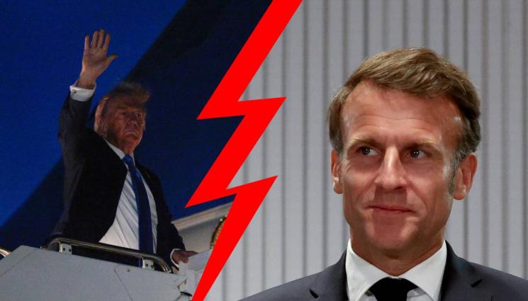 тръмп макрон - Тръмп избухна: Макрон не знае нищо! – Истината за бягството от Г-7