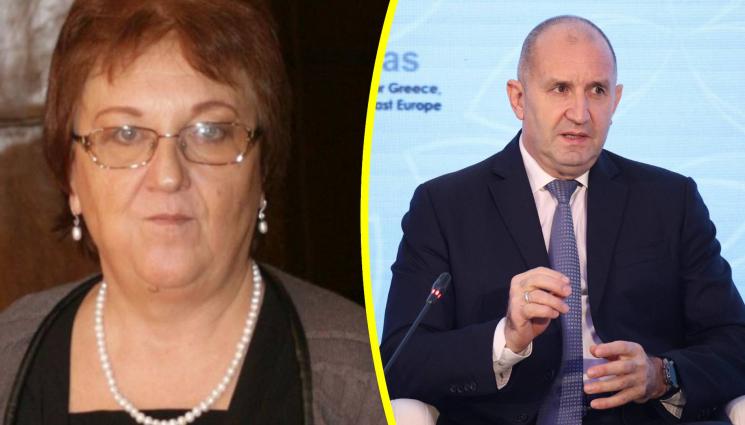 Милена Стефанова - Проф. Милена Стефанова пред 