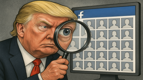 тръмп фейсбук