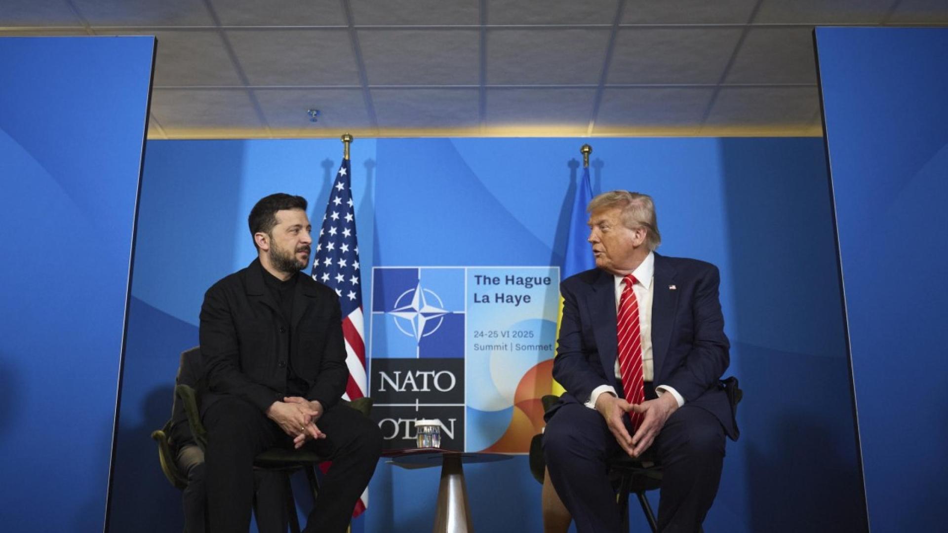 На пресконференция след срещата в Хага с украинския му колега