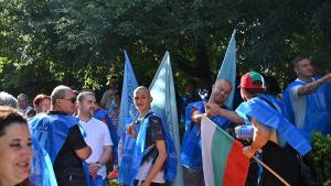 протест градски транспорт София