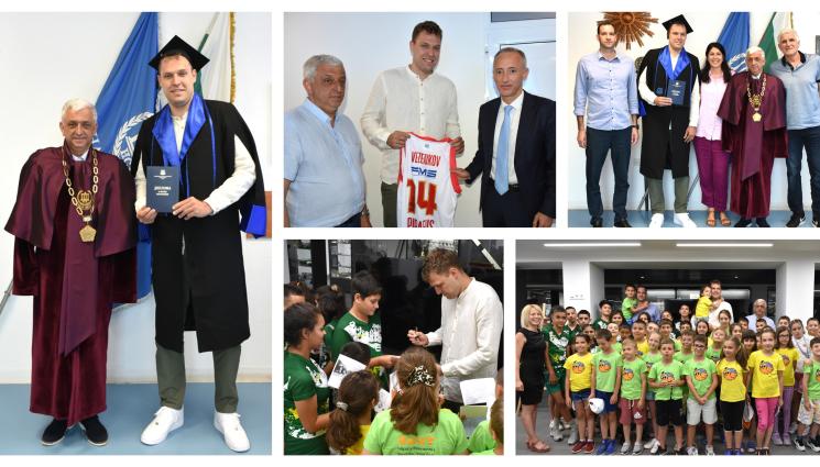 Александър Везенков НСА диплома - Академична забивка на Везенков