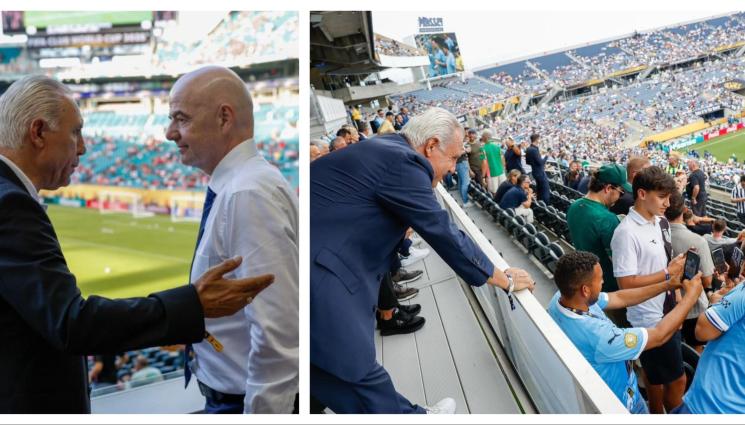 Христо Стоичков - Стоичков изгледа Юве – Сити рамо до рамо с боса на ФИФА Джани Инфантино