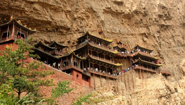 Висящият храм в Шанси