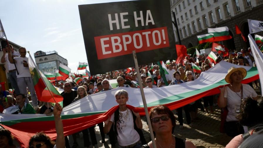не на еврото
