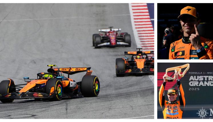 Ландо Норис Макларън Ред бул ривг - Макларън с дубъл на „Ред Бул Ринг”