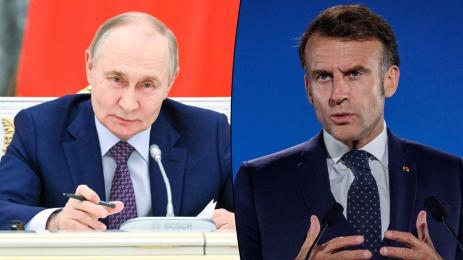 Владимир Путин Еманюел Макрон