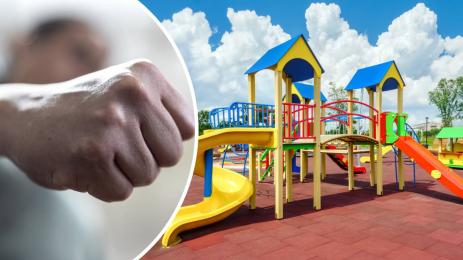 детска площадка побой бой