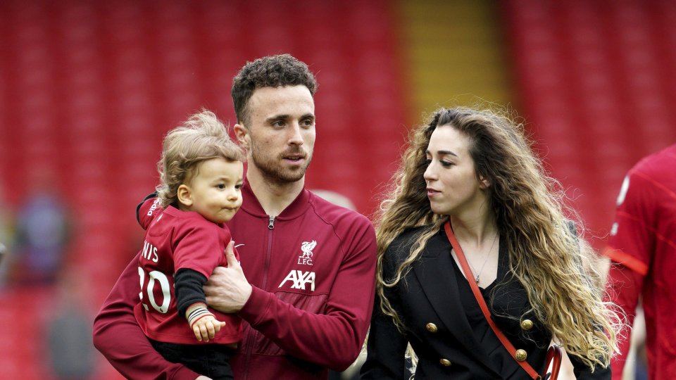 Диого Жота със съпругата си