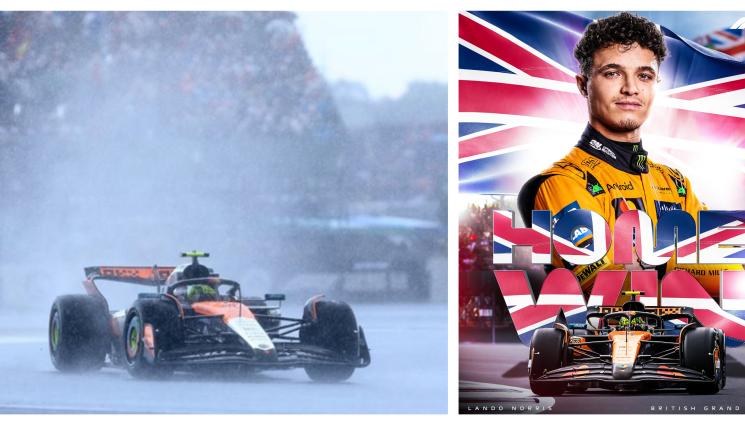 Ландо Норис Формула 1 - Норис нарисува история на „Силвърстоун”