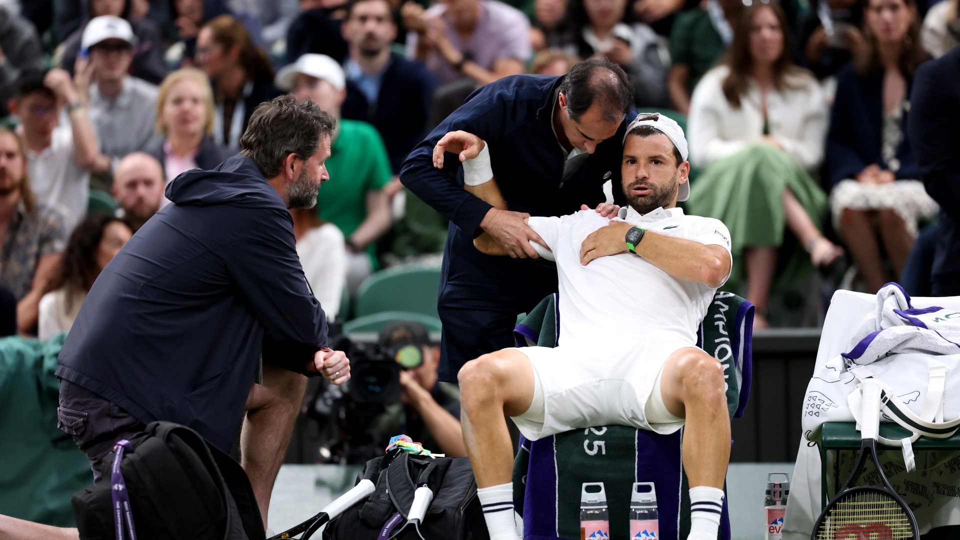 Със сълзи на очи Григор Димитров трябваше да се откаже