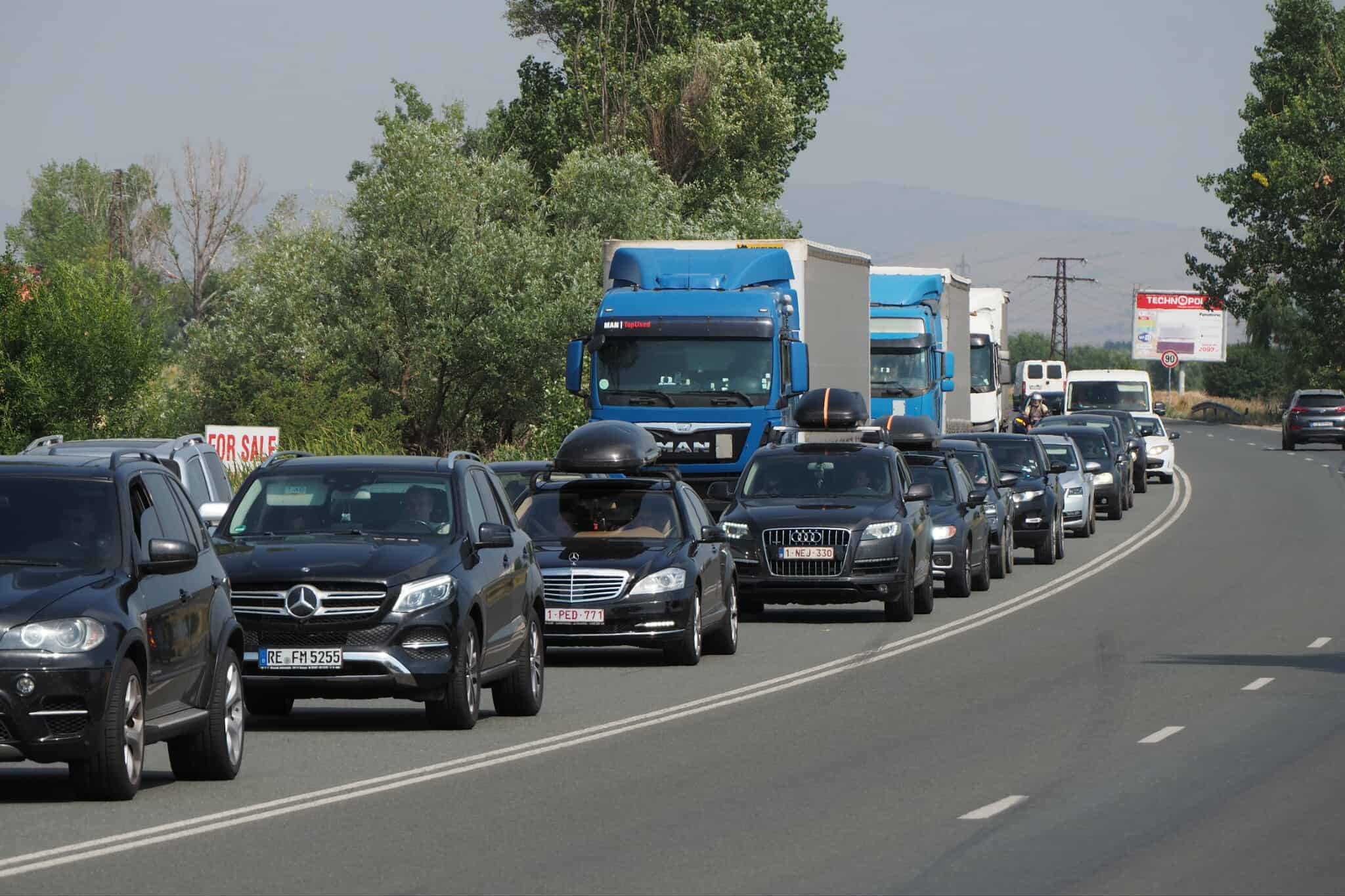 задръстване преди София