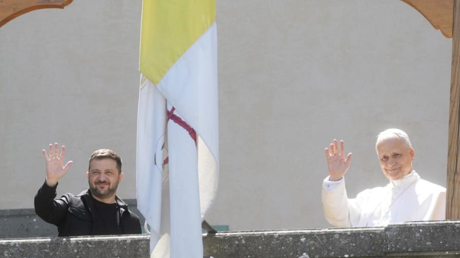 Папа Лъв XIV прие украинския президент Володимир Зеленски