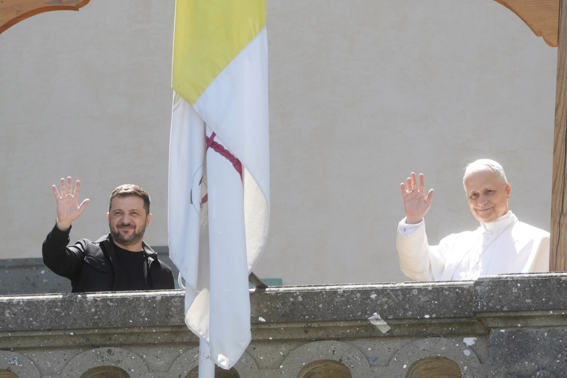 Папа Лъв XIV прие украинския президент Володимир Зеленски
