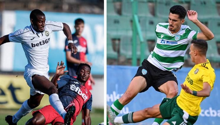 контроли - Славия и Черно море завършиха лятото с успехи, фенове гасят пожар до стадиона