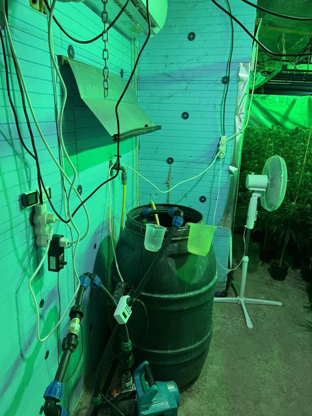  Отлично оборудвана и високотехнологична оранжерия за развъждане на марихуана откриха по време на профилирана полицейска акция криминалисти от Районното ръководство в Пазарджик 