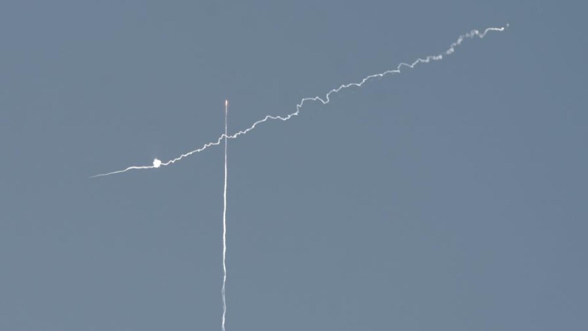 Израелските сили за противовъздушна отбрана засякоха и прехванаха ракета изстреляна