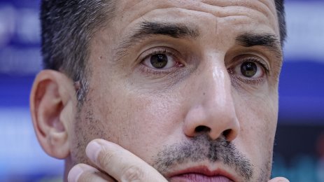 Пресконференция на Хулио Веласкес и Радослав Кирилов преди първия мач