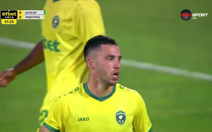 Ботев Враца - Лудогорец 0:0 /първо полувреме/