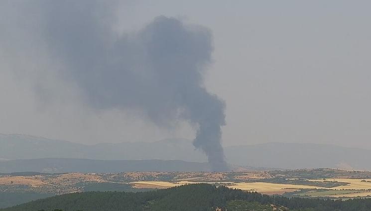 ТЕЦ Бобов дол пожар - Пожар край ТЕЦ