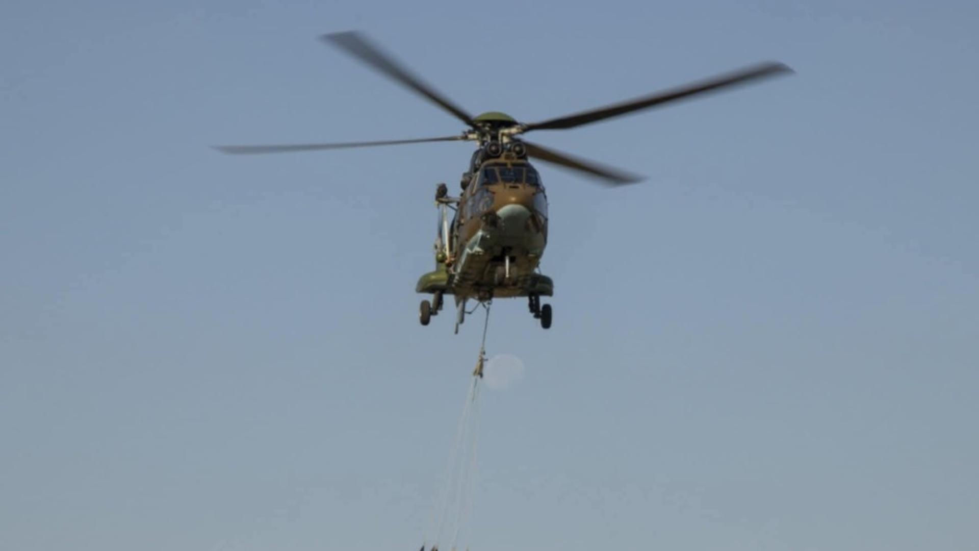 Български словашки унгарски чешки френски и румънски екипажи на вертолети