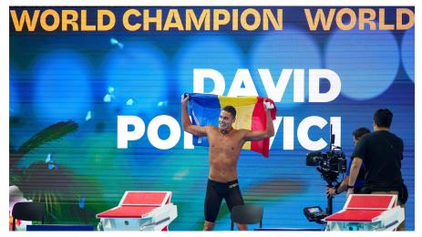 Давид Попович плуване