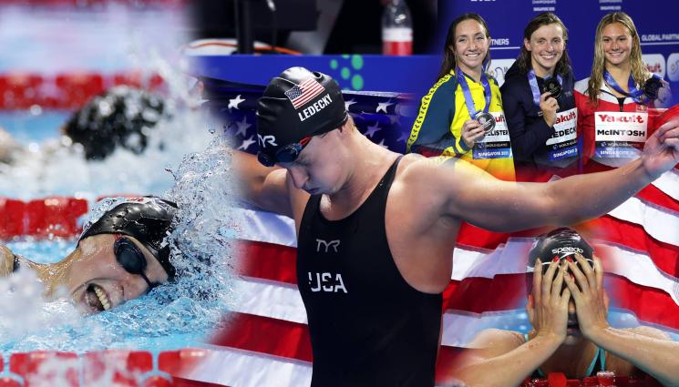 Кейти Ледецки Съмър Макинтош 800 метра Сингапур - Изпуснахте ли най-великия плувен финал на века? Ето как кралицата Ледецки устоя във воден трилър до последен дъх