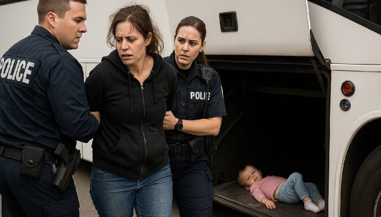 дете автобус арест - УЖАС В КУФАР: Арестуваха жена, скрила двегодишно дете в багажника на автобус!