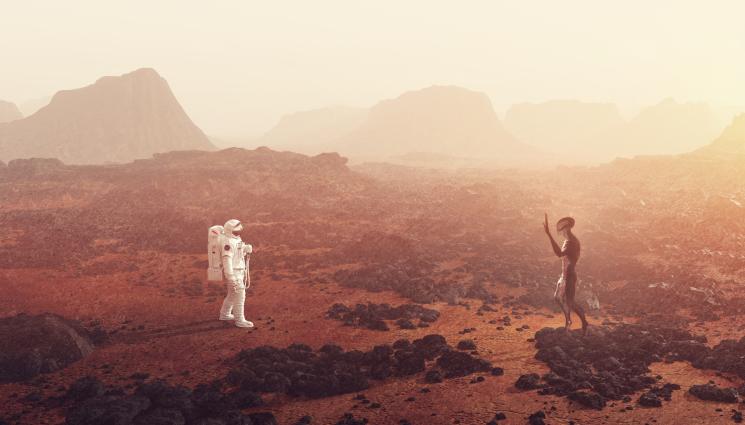 марс - УЧЕН ИЗБИ РИБАТА: Хората са дошли от Марс!