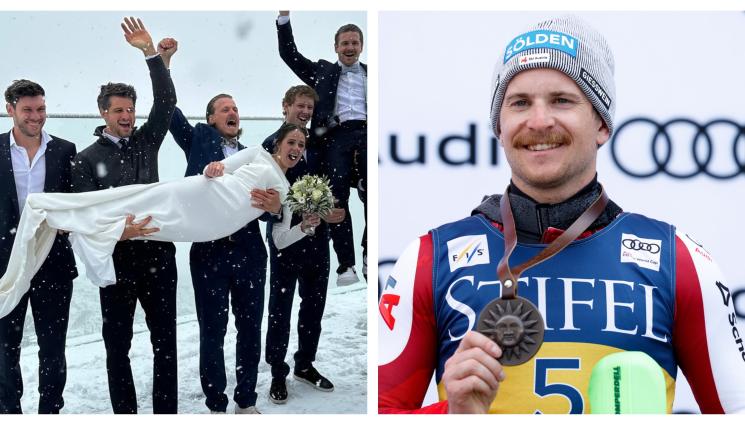 Фабио Гщрайн - Лятна сватба в снега за колега на Алберт