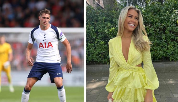 Мики ван ден Вен Стере ван Бекел - Защитник на Тотнъм остави секси блондинка