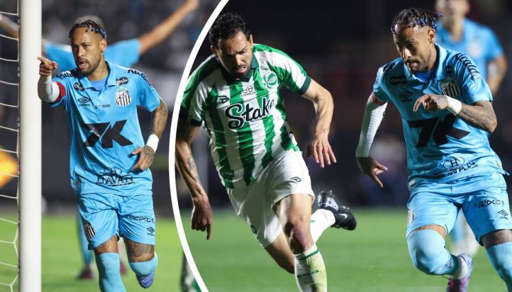 Неймар - Неймар вкара два за Сантос, иска пак в националния