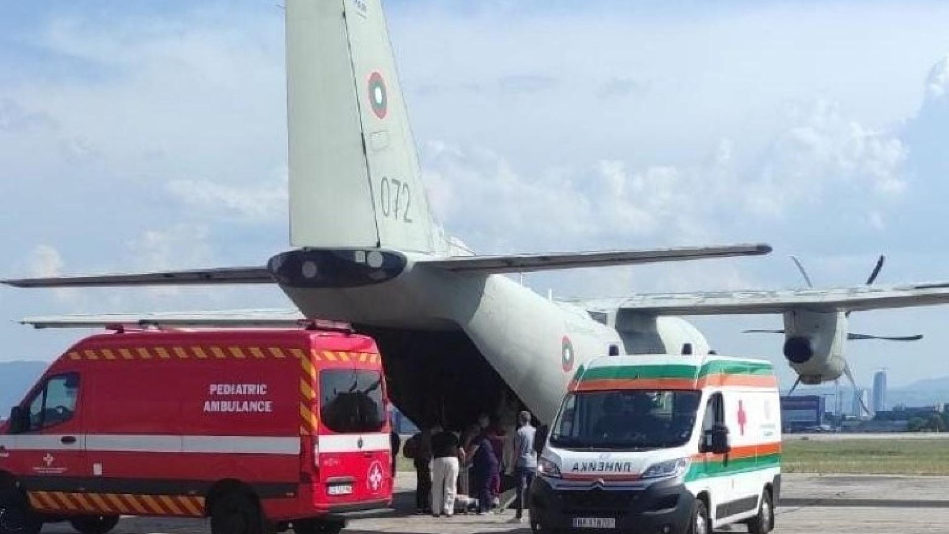 Своеннотранспортен самолет C 27J Спартан на Военновъздушните сили бе транспортирано