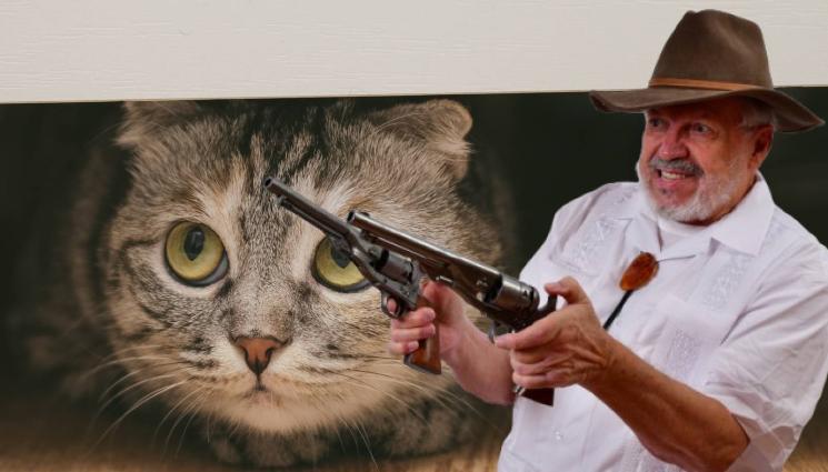 дядо пистолет - БЕСНИ СТРАШНИ ПЕНСИИ: Дядо гърми с пистолет в двора на комшия!