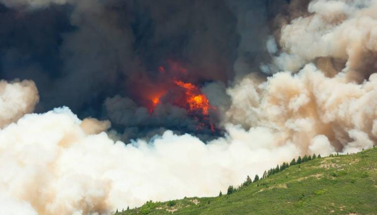 d - Голям пожар пълзи към Стара планина, евакуираха десетки души! (ВИДЕО)