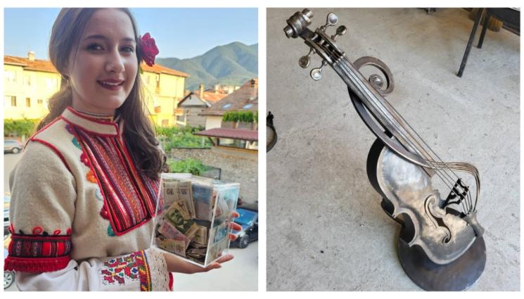 я - ЗА ДЖАЗФЕСТА В БАНСКО: Ковачи направиха желязна цигулка!