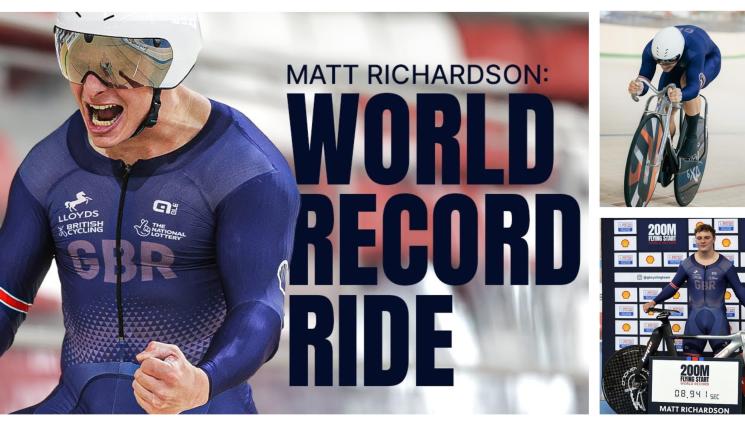 Матю Ричардсън колоездене - Английски дребосък влезе в историята на пистовото колоездене