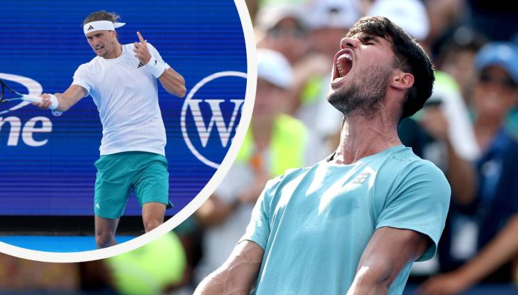 Алкарас Зверев - Алкарас оцеля в Синсинати