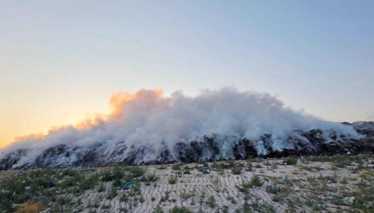 Пожар сметище Шишманци - Запали се сметището в село Шишманци