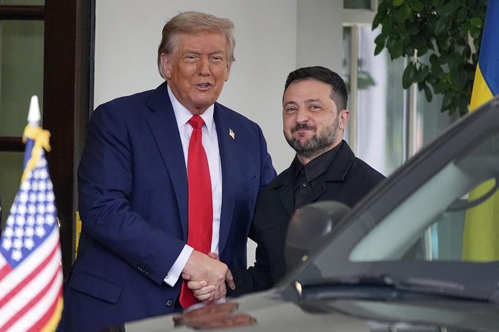 Володимир Зеленски пристигна в Белия дом, за да разговаря с