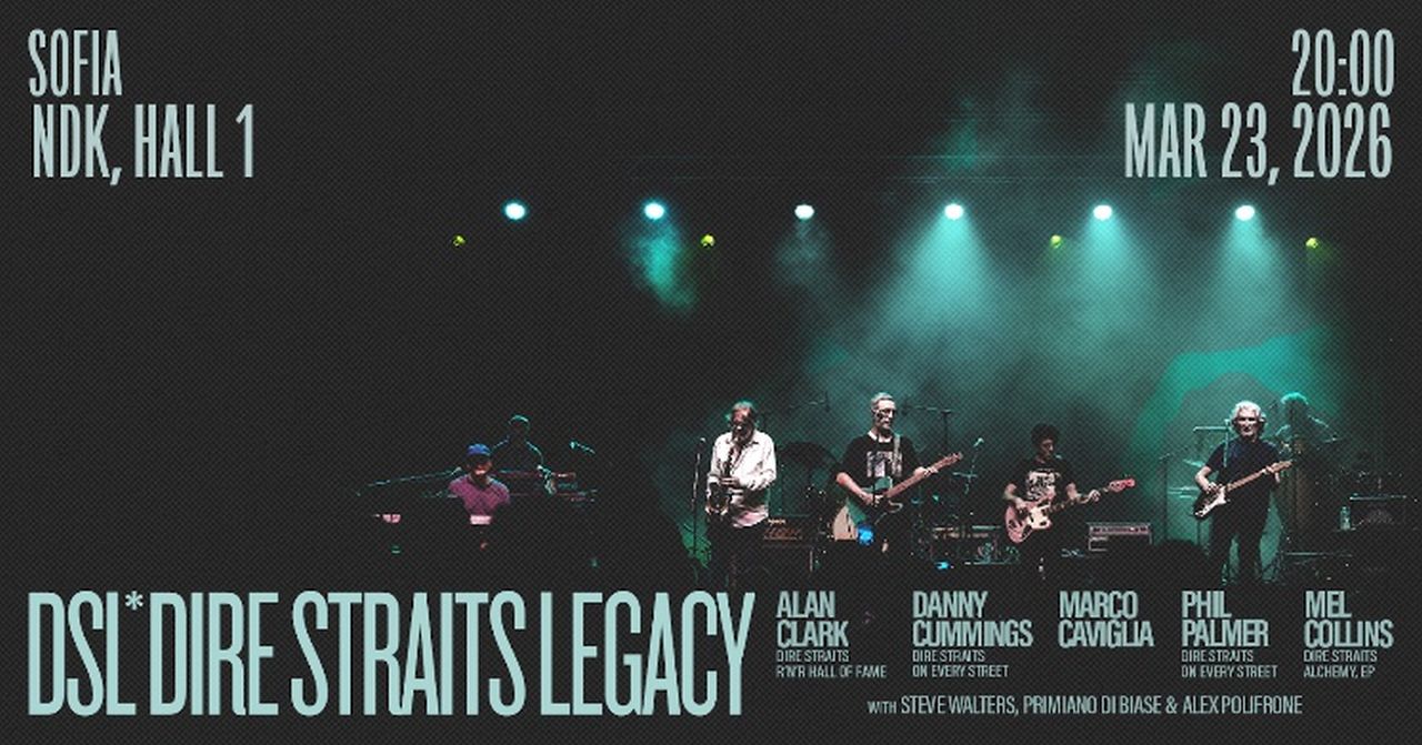 Легендарните DIRE STRAITS LEGACY с последното си турне в България през март 2026-та!