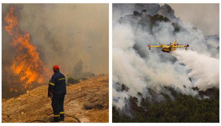 а - Пожари опустошават Южна Европа!