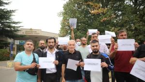 бежанци сирийци протест