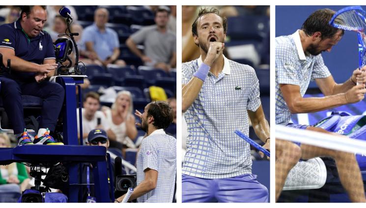 Даниил Медведев Ю Ес Оупън - Изтрещяването на Медведев му излезе 42 500 долара