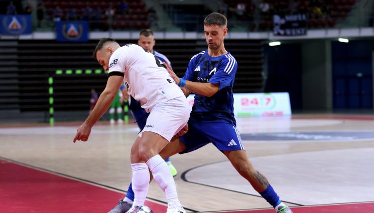 Левски футзал - Левски постигна първи успех в квалификационния кръг на Шампионската лига по футзал