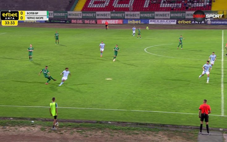 Ботев Враца - Черно море 0:0 /първо полувреме/