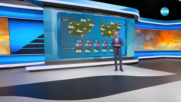 Прогноза за времето (30.08.2025 - обедна емисия)