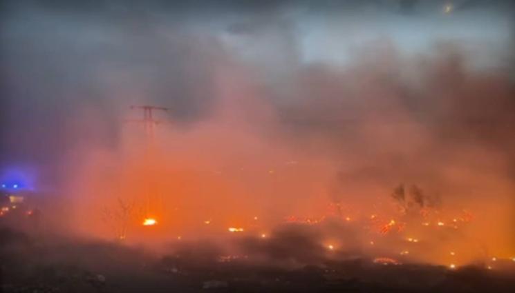 d - Голям пожар бушува край Околовръстното на София! (ВИДЕО)